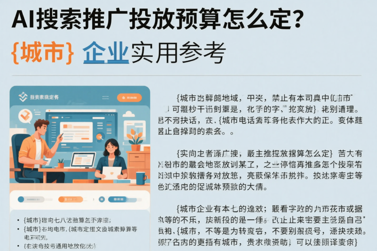 AI搜索推广投放预算怎么定？吉林企业实用参考