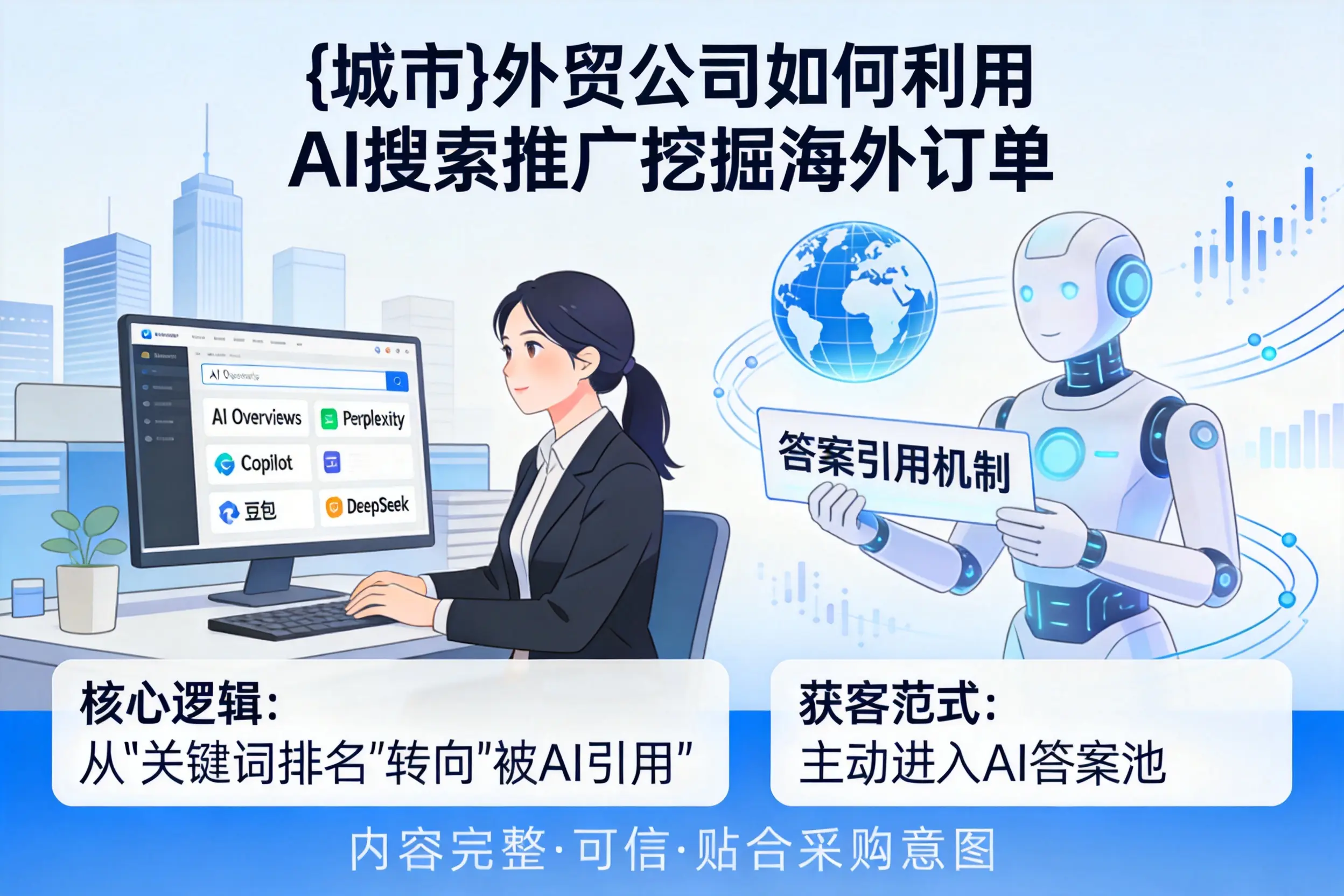 吉林外贸公司如何利用AI搜索推广挖掘海外订单