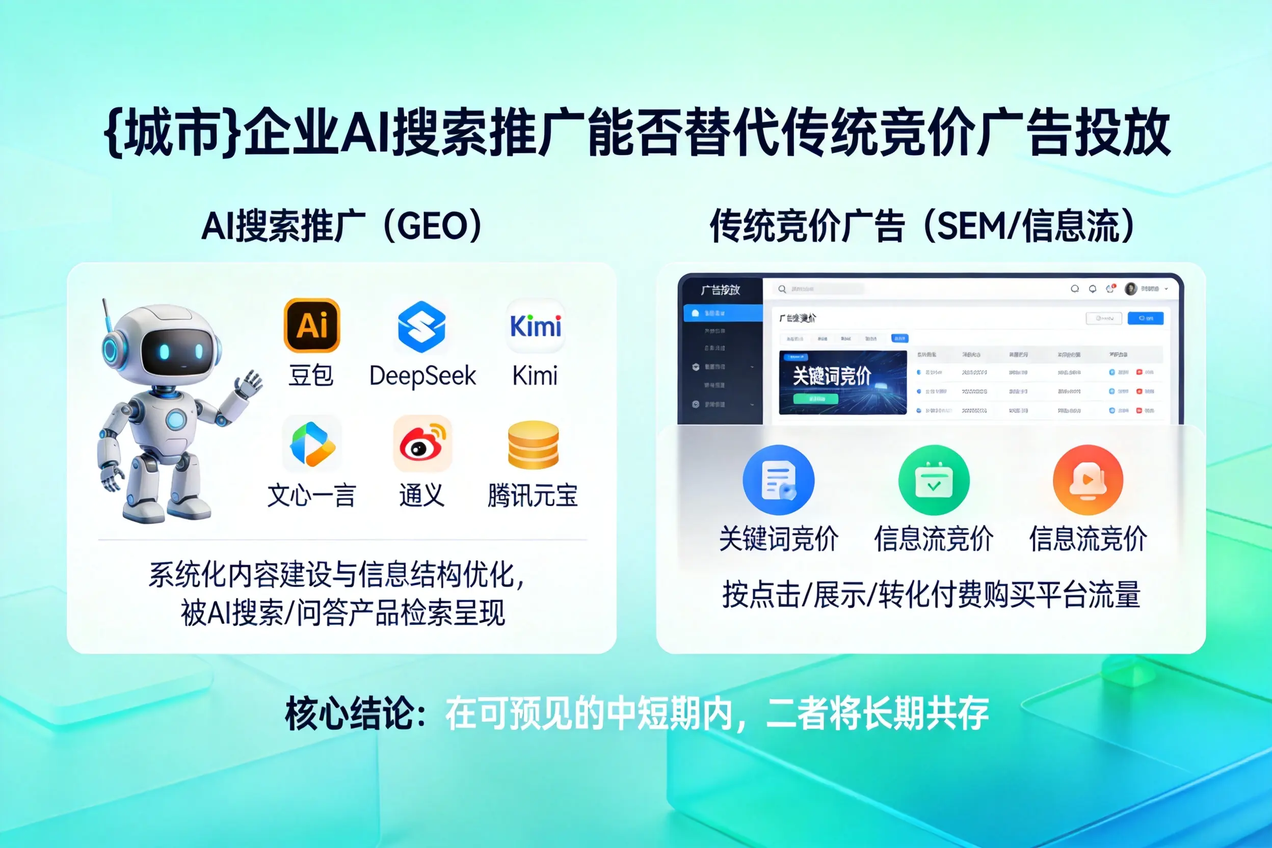 吉林企业AI搜索推广能否替代传统竞价广告投放