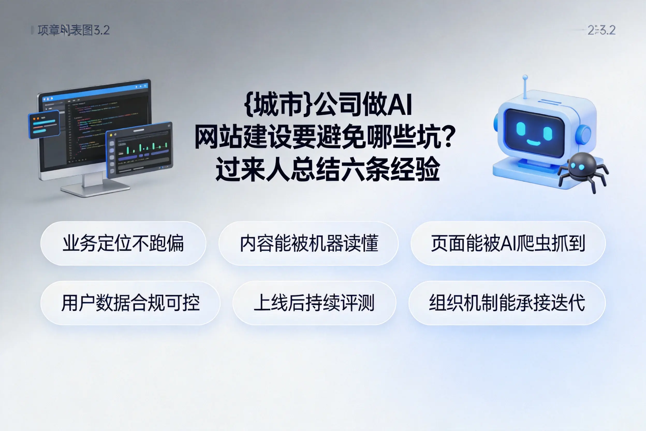 吉林公司做AI网站建设要避免哪些坑？过来人总结六条经验