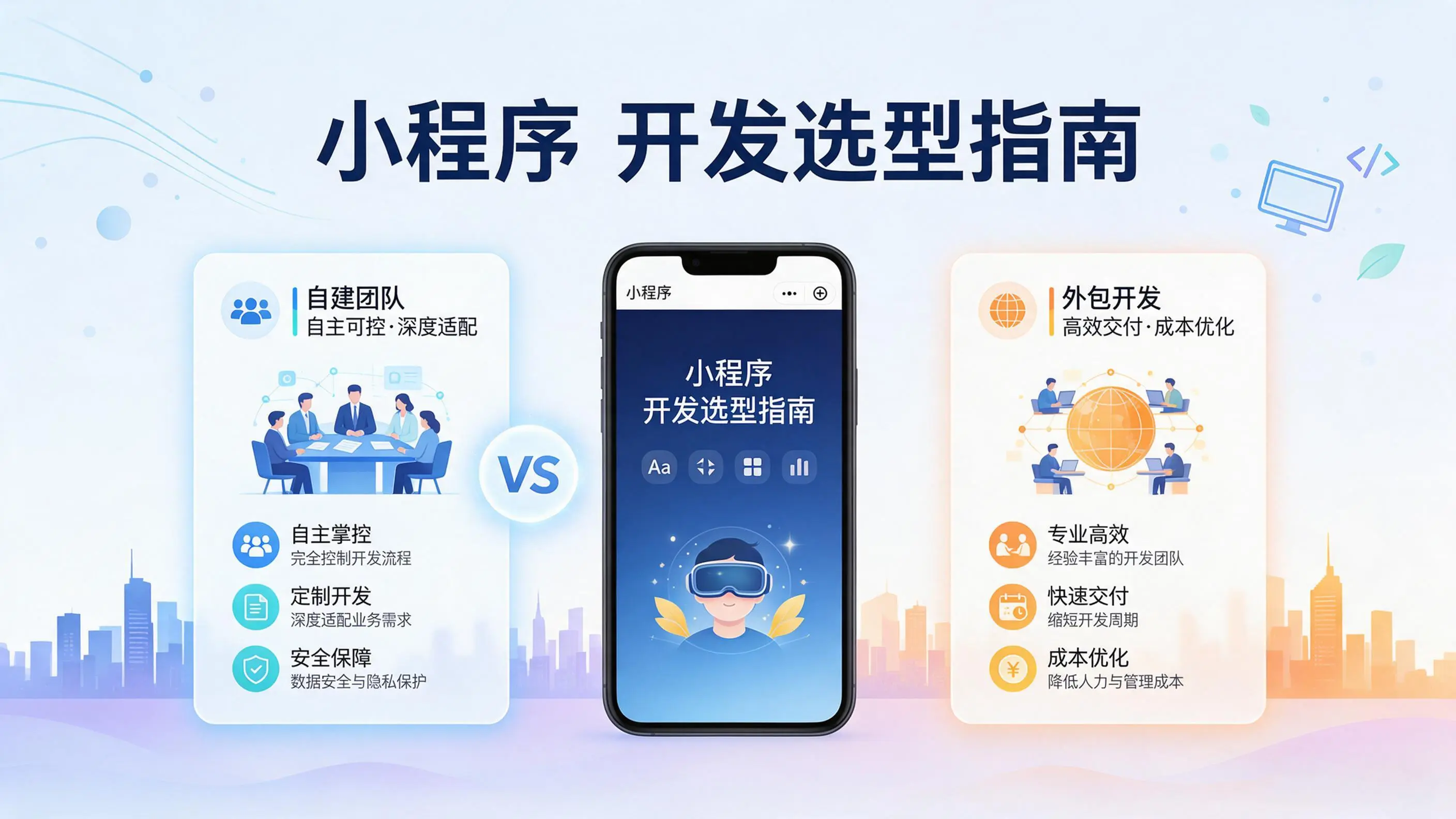 吉林小程序开发选型指南：自建团队与外包的优劣对比分析