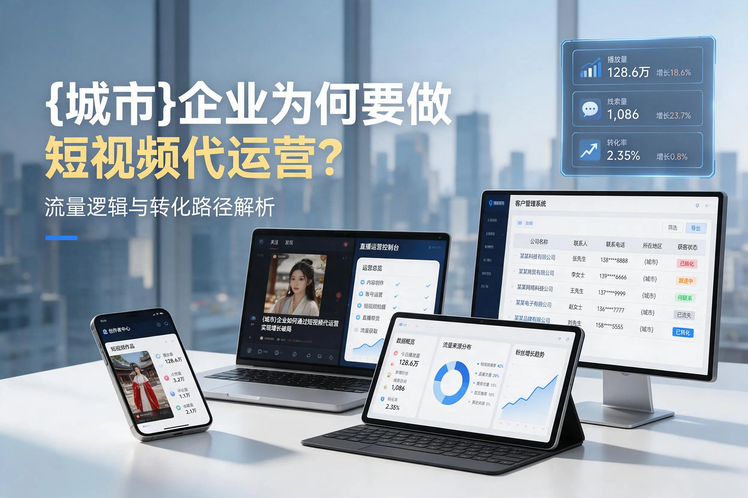 吉林企业为何要做短视频代运营？流量逻辑与转化路径解析