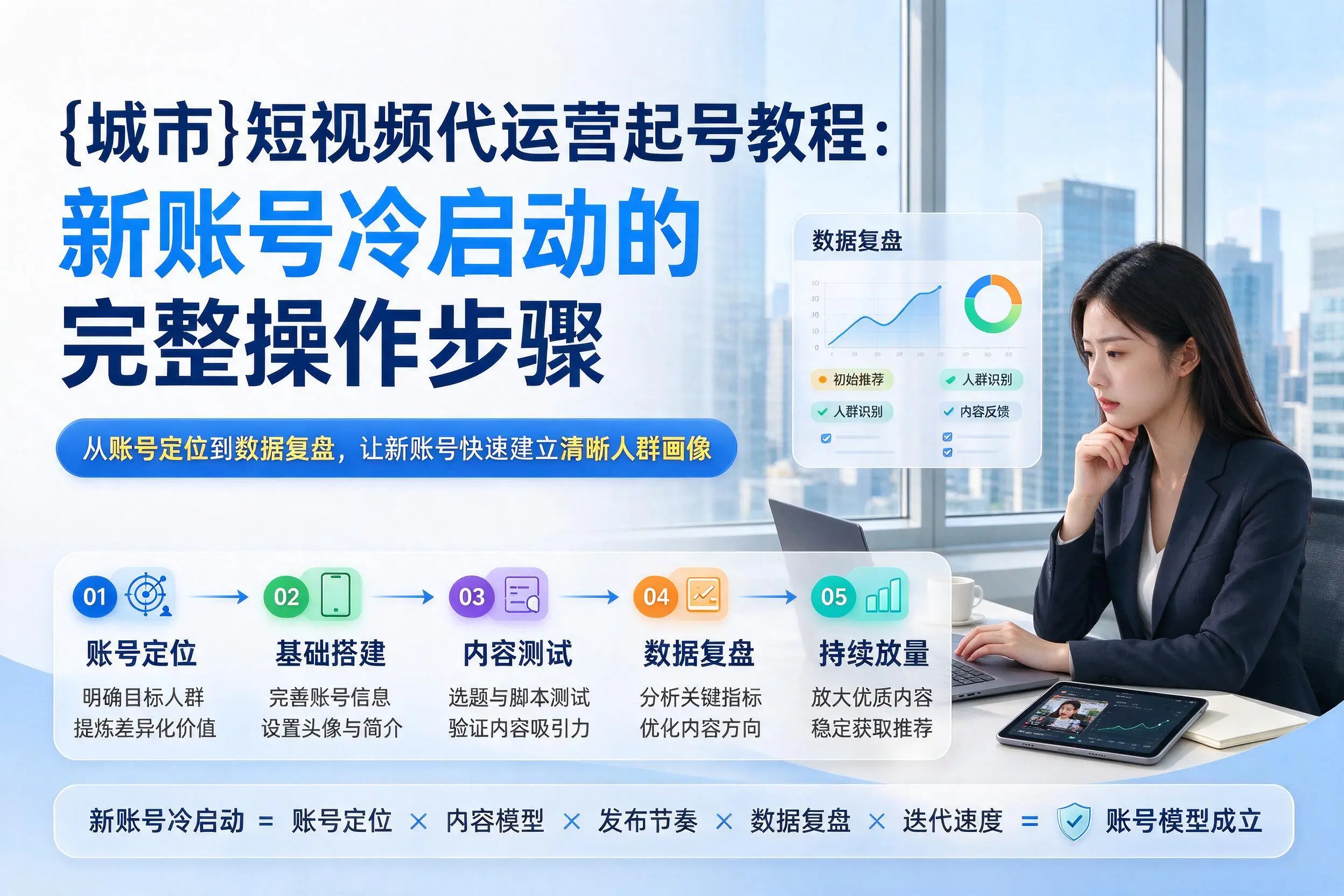 吉林短视频代运营起号教程:新账号冷启动的完整操作步骤