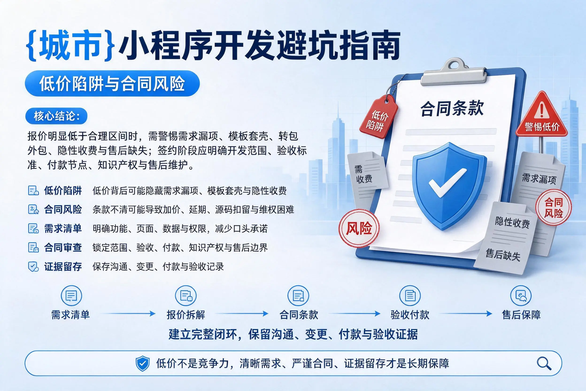 吉林小程序开发避坑指南:低价陷阱与合同风险