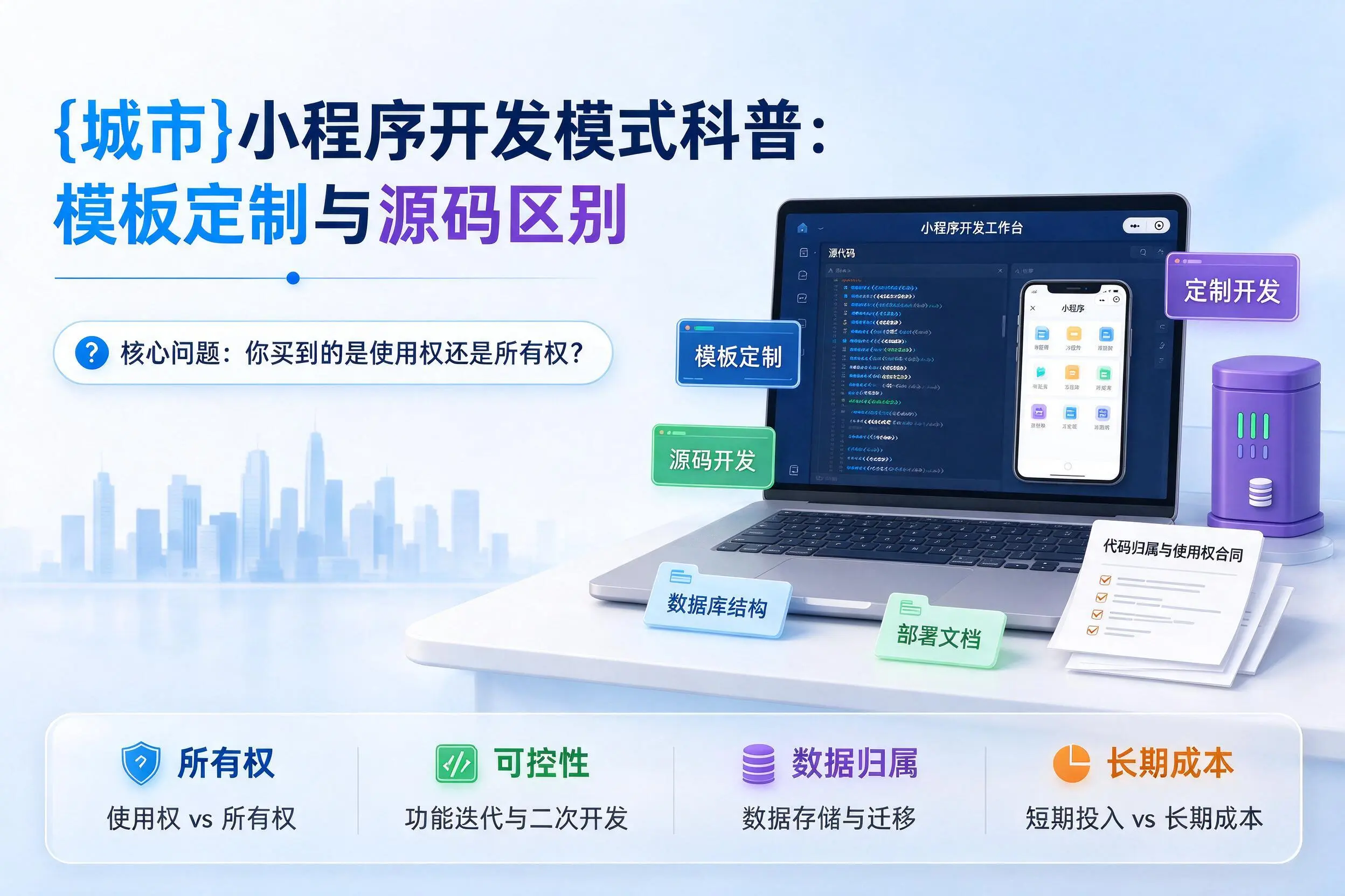 吉林小程序开发模式科普：模板定制与源码区别