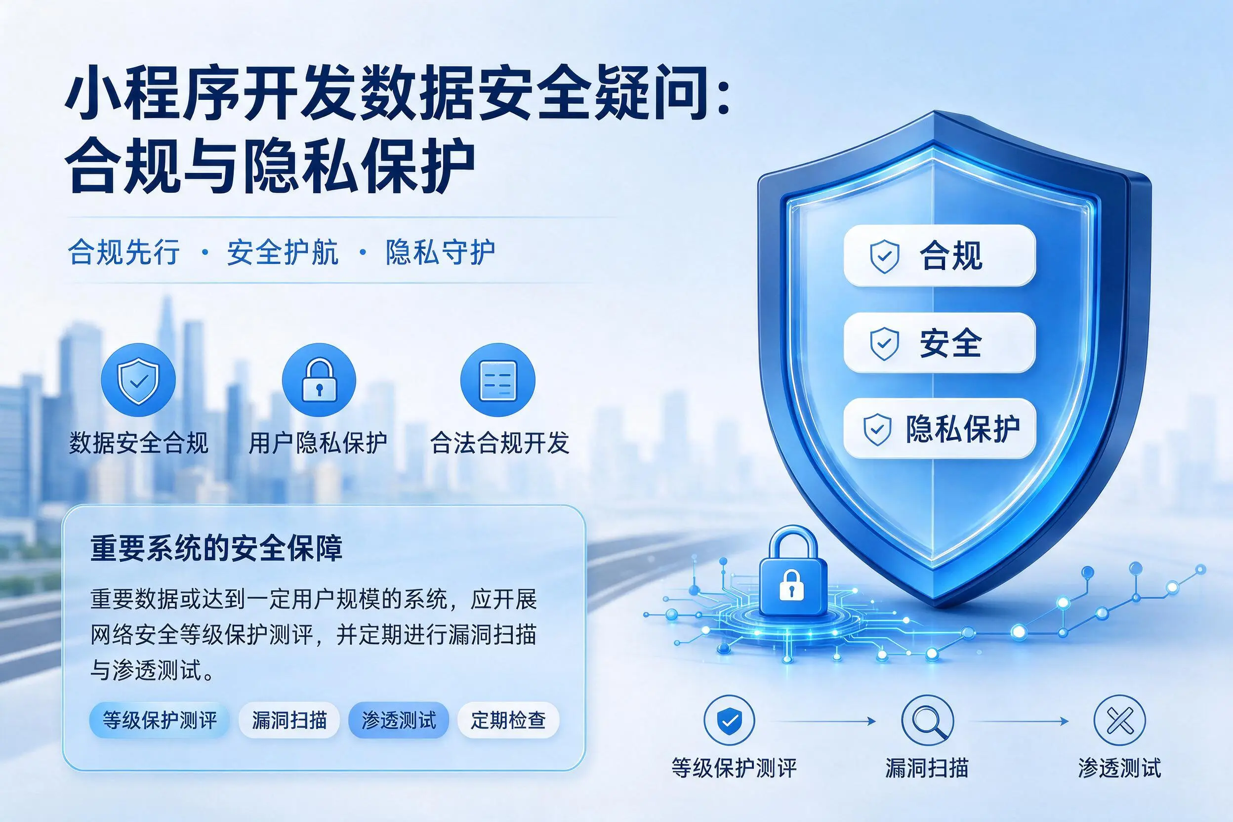 吉林小程序开发数据安全疑问:合规与隐私保护