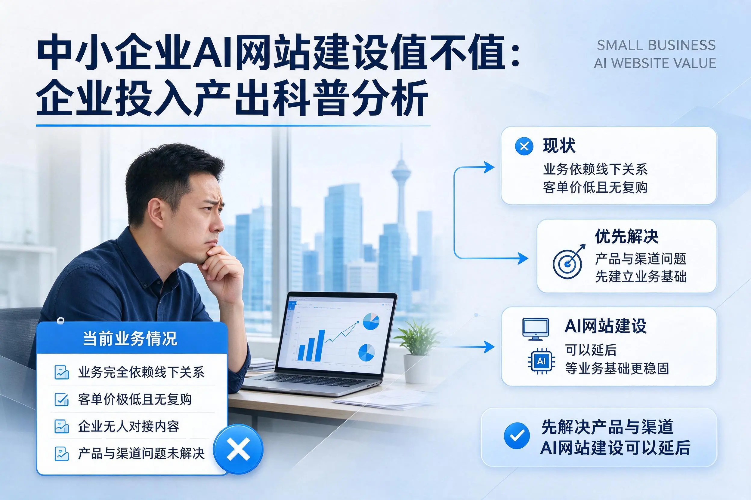 中小企业AI网站建设值不值：吉林企业投入产出科普分析