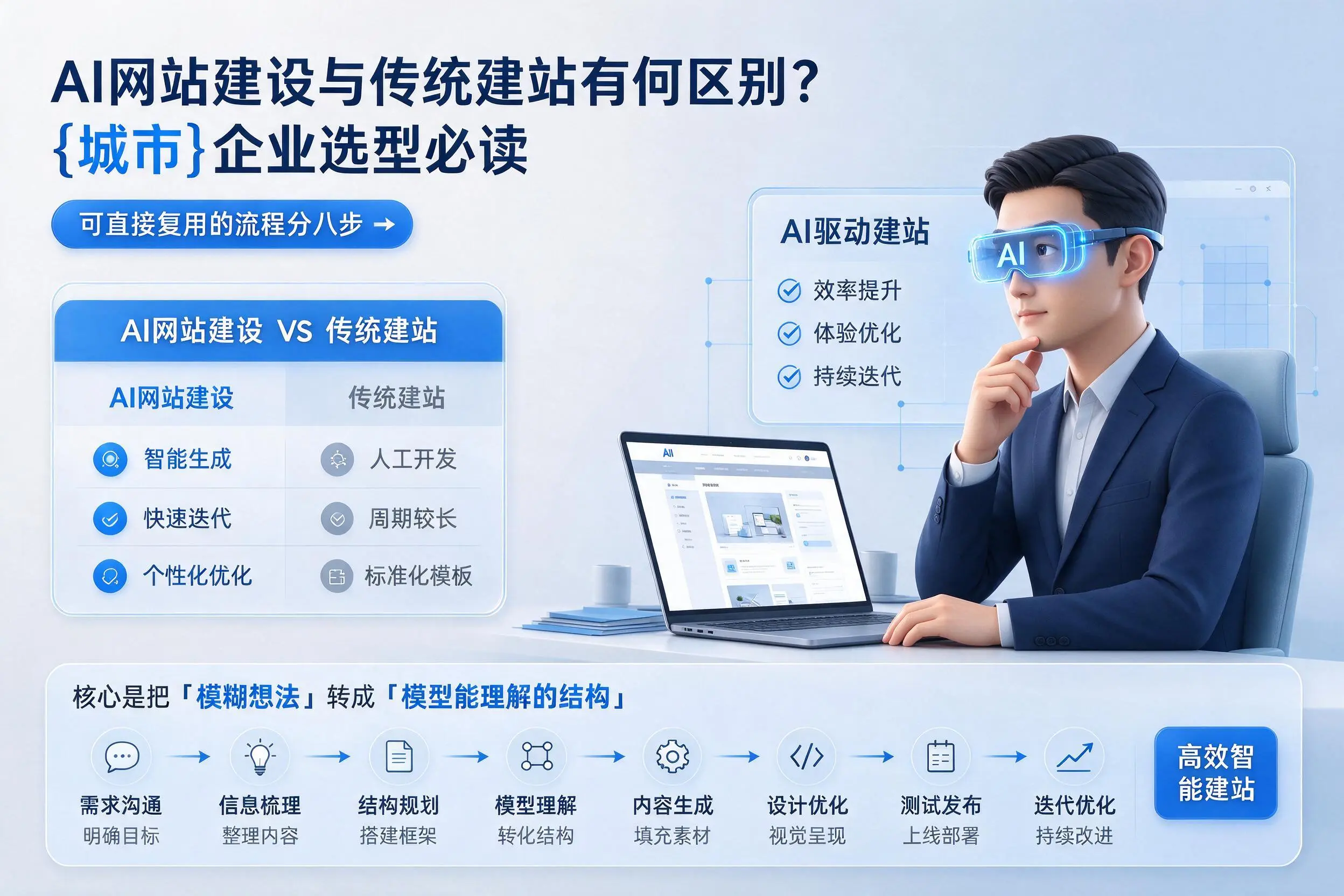 AI网站建设与传统建站有何区别?吉林企业选型必读