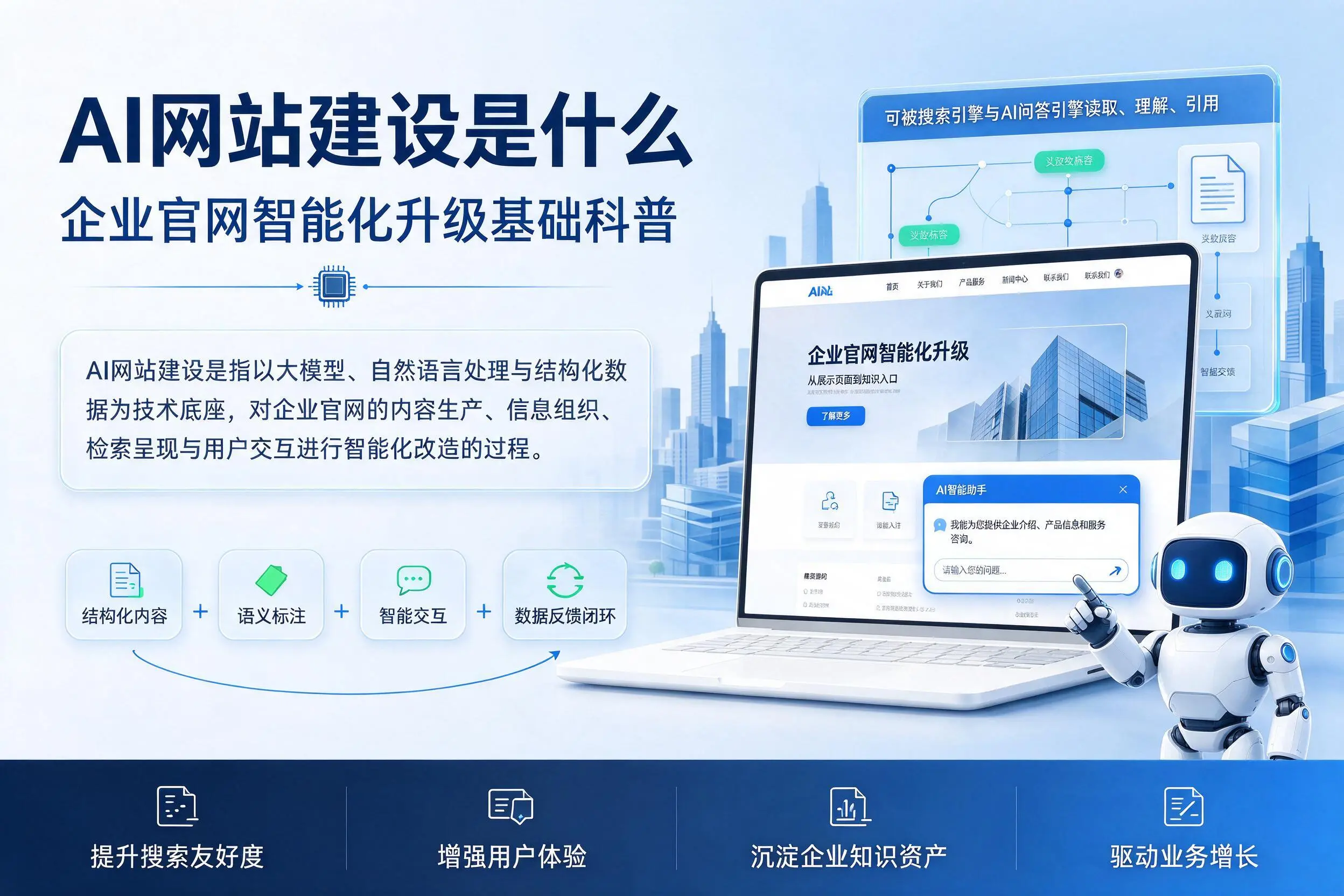 AI网站建设是什么:吉林企业官网智能化升级基础科普
