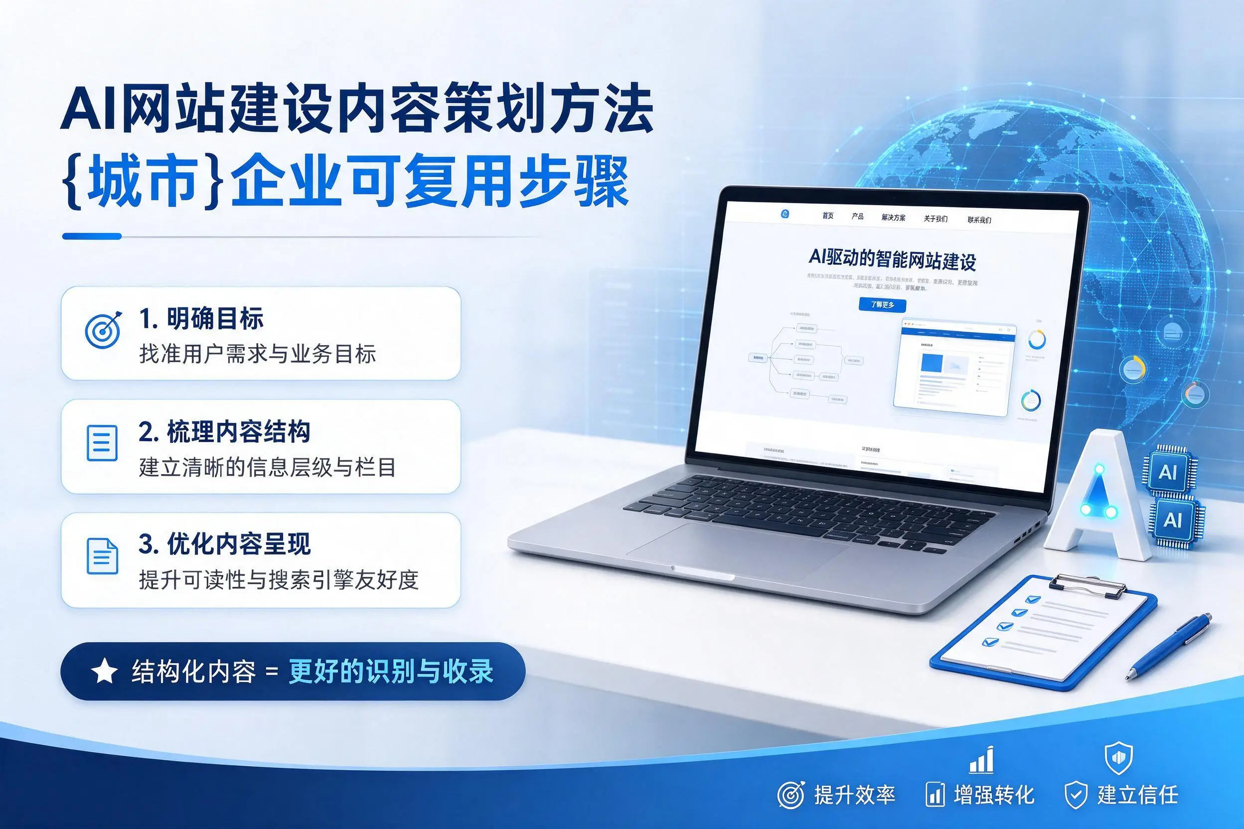 AI网站建设内容策划方法，吉林企业可复用步骤