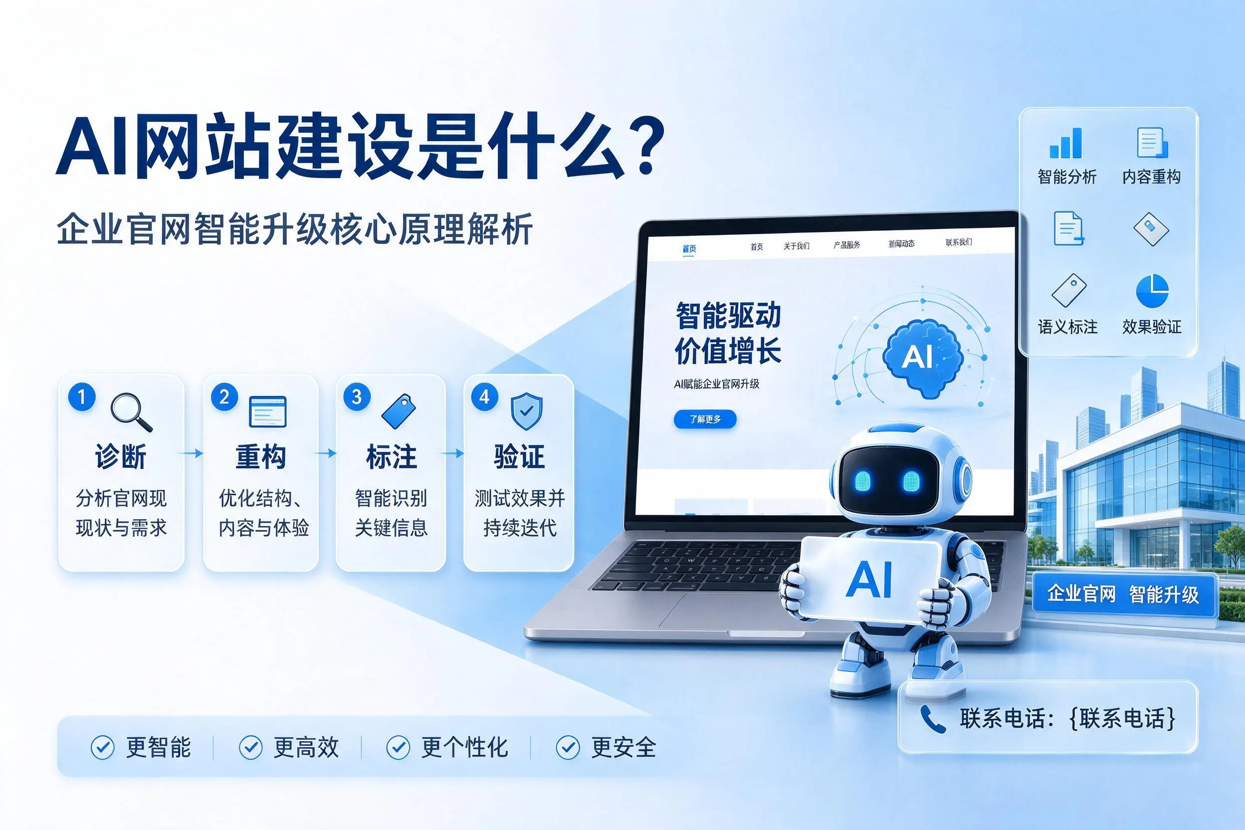 AI网站建设是什么?吉林企业官网智能升级核心原理解析
