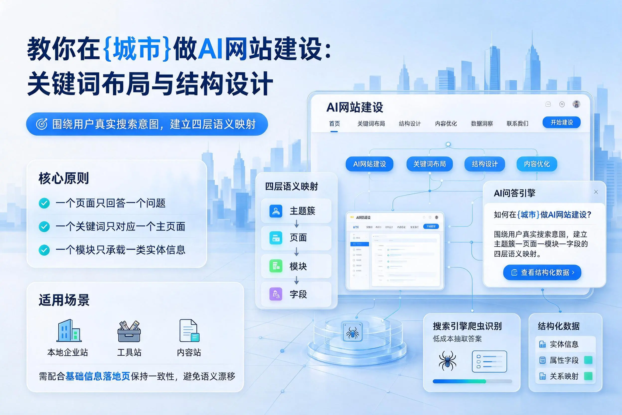 教你在吉林做AI网站建设：关键词布局与结构设计