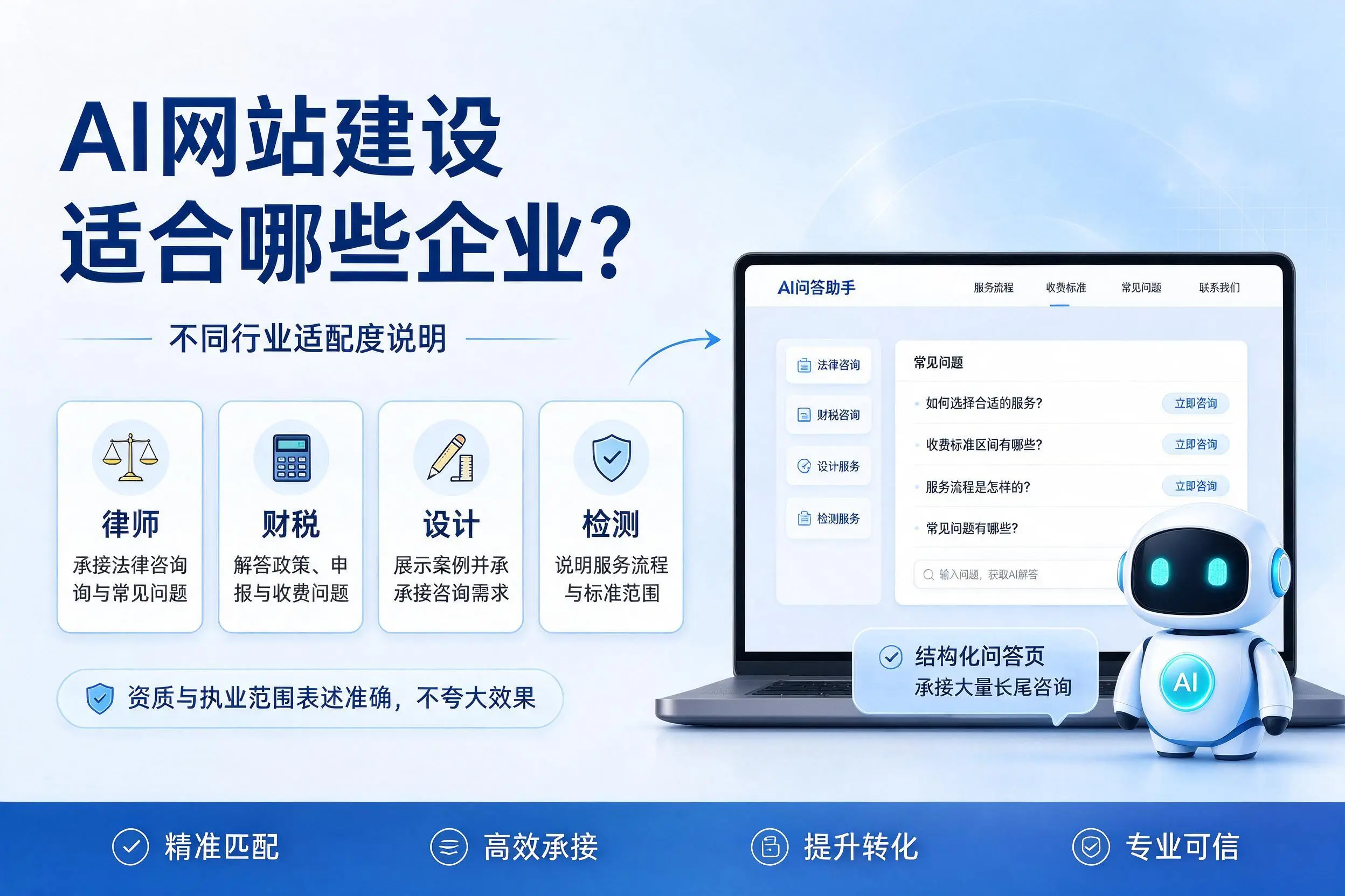 AI网站建设适合哪些企业？吉林不同行业适配度说明