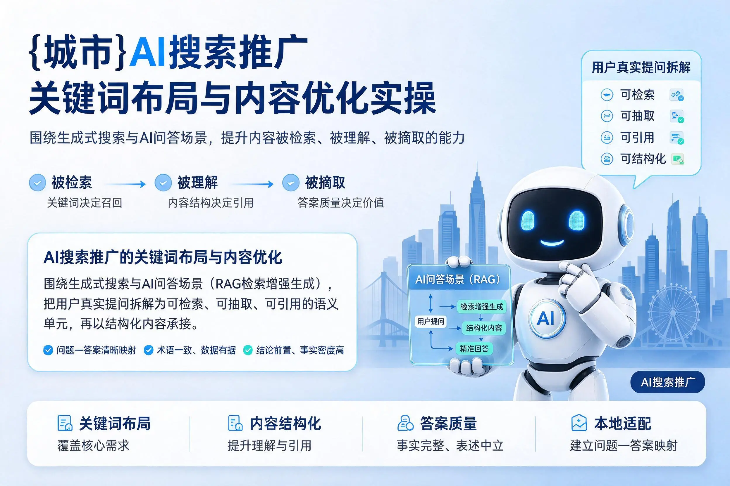 吉林AI搜索推广关键词布局与内容优化实操